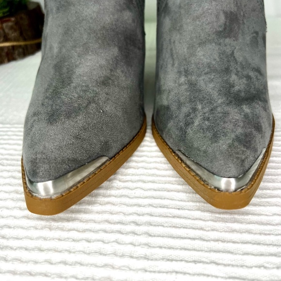 Sun + Stone Deyzaa Metallic Pointed Toe Mules, Grey, 11 - Picture 6 of 10